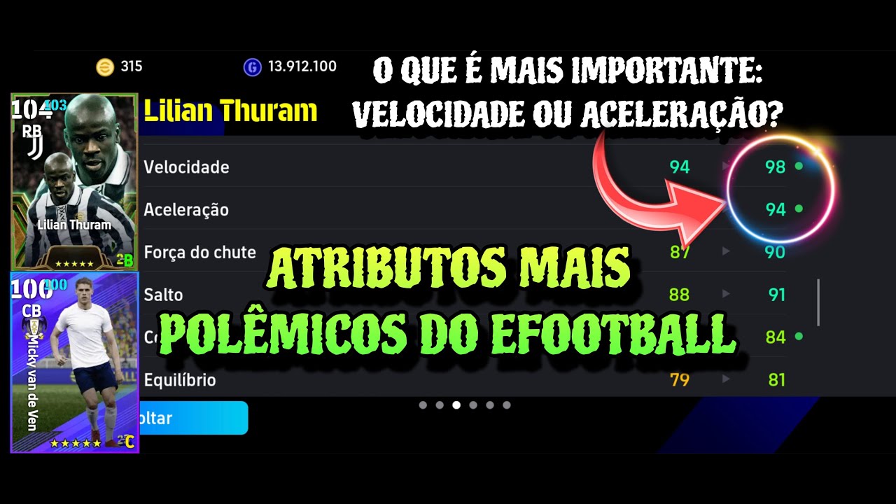 ATRIBUTOS MAIS POLÊMICOS - O QUE É MAIS IMPORTANTE: VELOCIDADE OU ACELERAÇÃO? 🤔