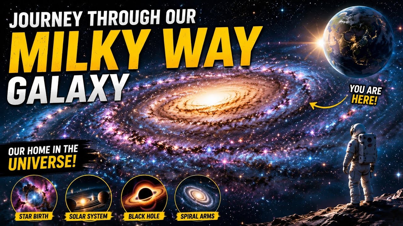 Journey Through the Milky Way Galaxy 🌌 | A Cinematic 3D Journey Across Our Universe (4K)