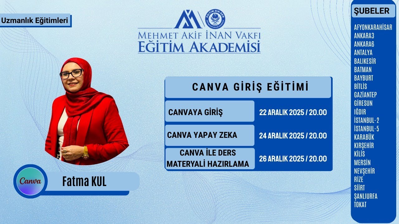 CANVAYA GİRİŞ EĞİTİMİ