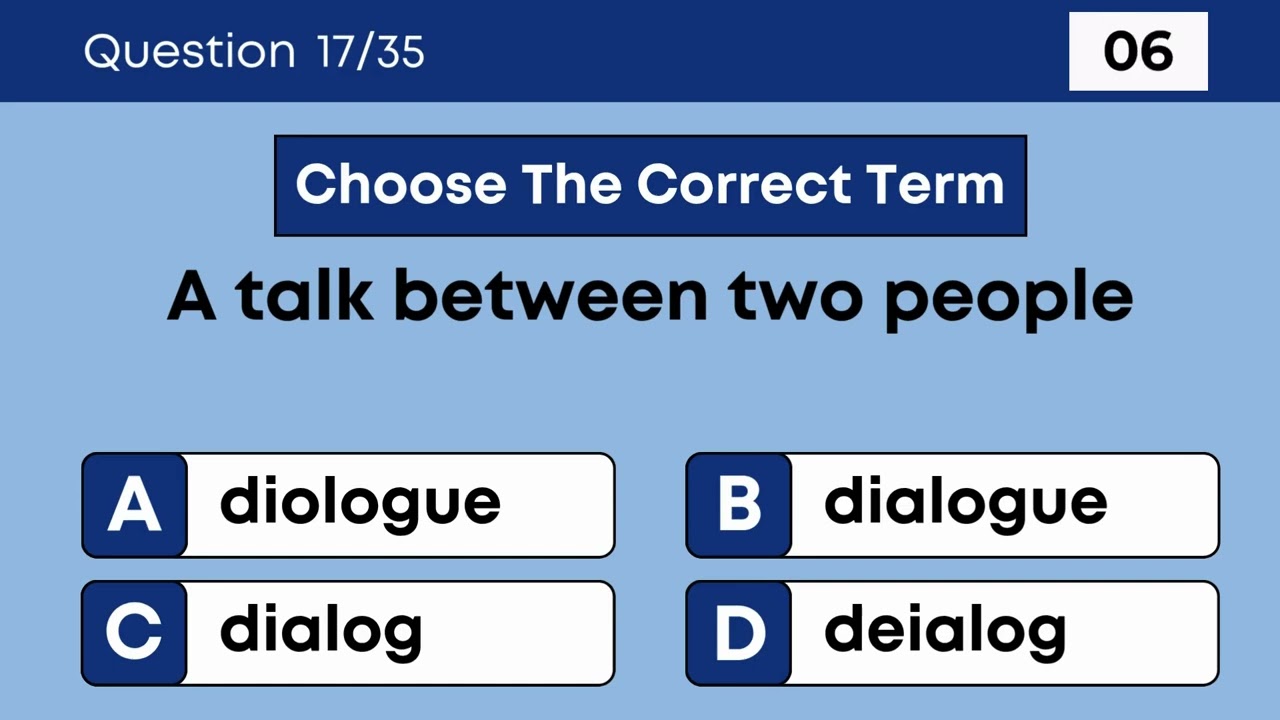 Spelling Challenges Quiz 128: Can You Score 35/35?