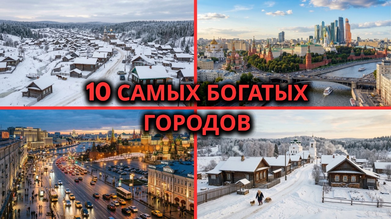 Топ-10 самых богатых городов России — 3-е место вас точно удивит!