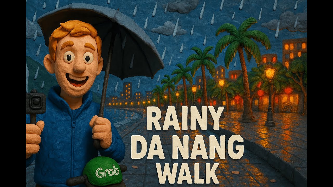 London Learners to Walking Around Rainy Da Nang, Vietnam in 2k.