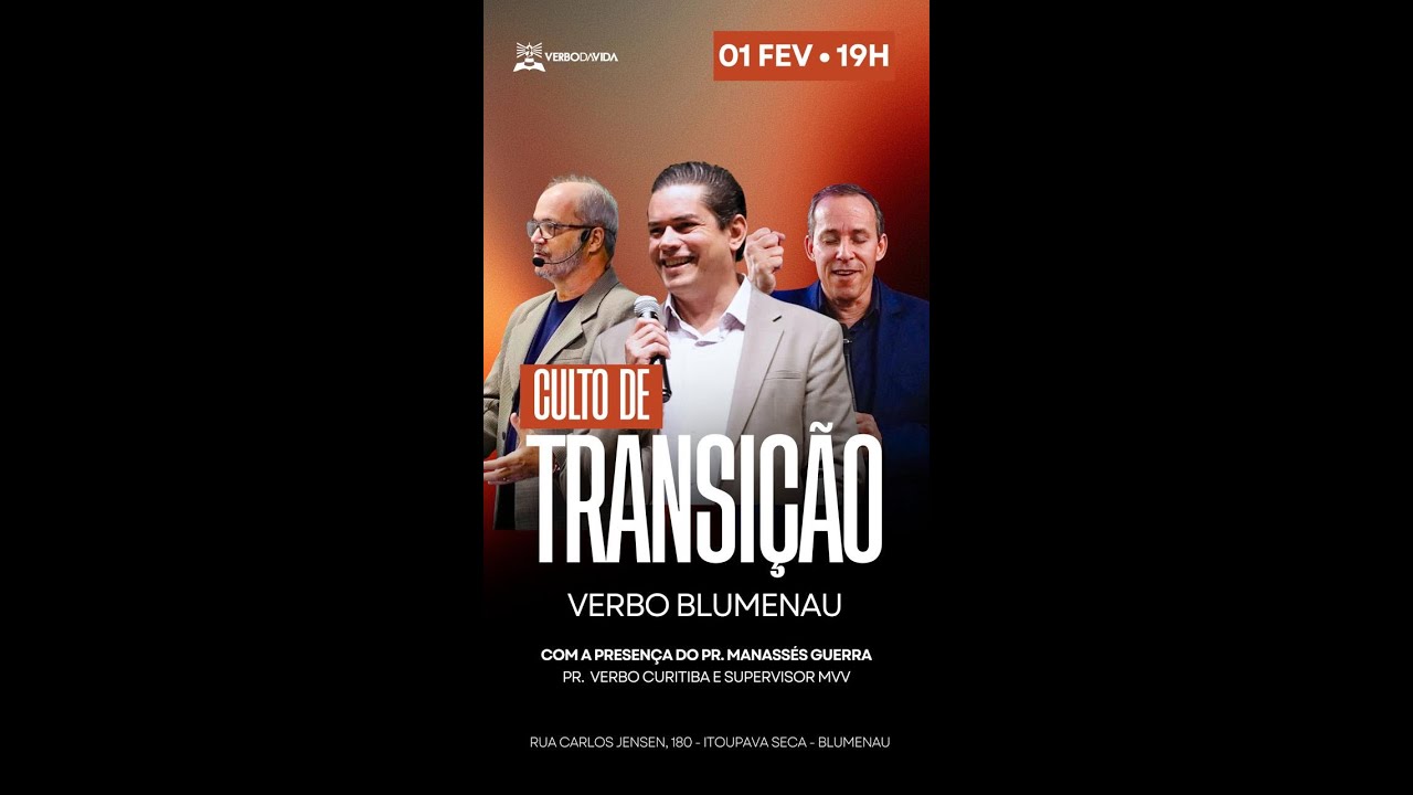 CULTO ONLINE | AO VIVO 01.02.2026 | VERBO BLUMENAU