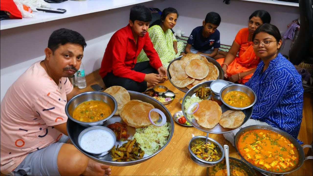 मेरी दिल्ली वाली नन्द के लिए हम सब ने मिलकर बनाया Restaurant Style Veg Thali सभी बहुत खुश हुए🥰