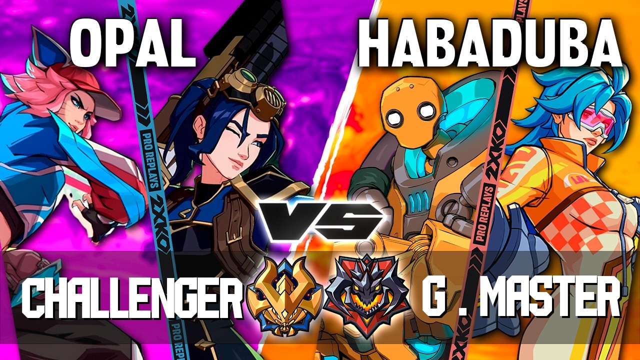 2XKO ▰ OPAL (Caitlyn-Ahri) vs HABADUBA (Vi-Blitzcrank) ▰ 2XKO Pro level replays