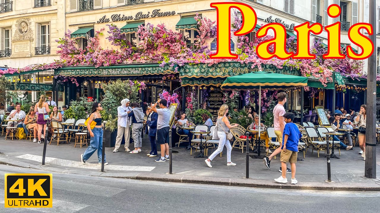Paris, France 🇫🇷 -  Paris Summer 2023 - 4K HDR Walking Tour | Paris 4K | A Walk In Paris