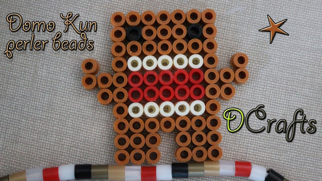 COMO HACER DOMO KUN DE PERLER HAMA BEADS FACIL MANUALIDADES DIY
