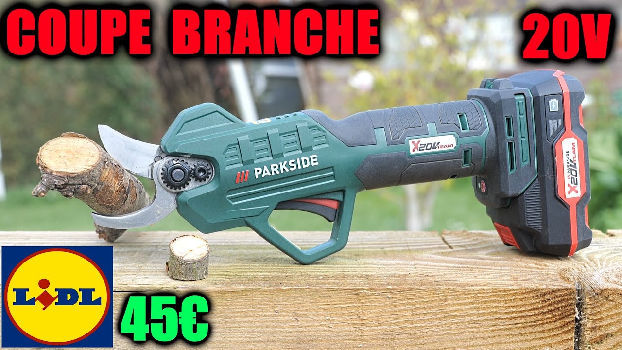LIDL аккумуляторные секаторы PARKSIDE PAAS 20-Li B1 28mm 20v cordless pruner