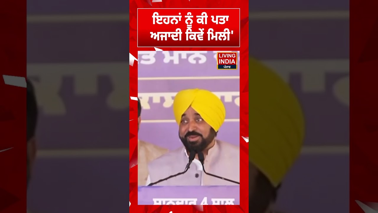 ਇਹਨਾਂ ਨੂੰ ਕੀ ਪਤਾ ਅਜਾਦੀ ਕਿਵੇਂ ਮਿਲੀ | CM Bhagwant Mann Speech | AAP Punjab