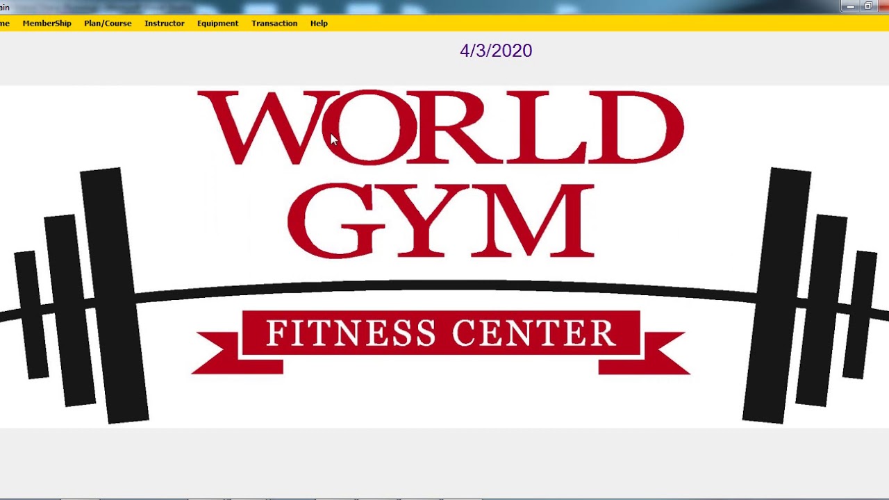 GYM Fitness  C#.Net Final Year Project | MS Access| 2020 | coderbaba
