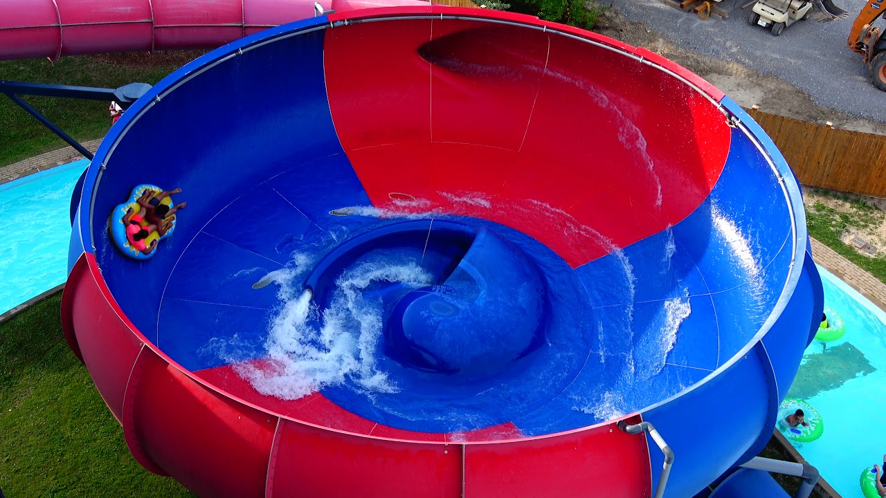 Barracuda Blaster Water Slide Splashworks Water Park Canada's Wonderland 4K