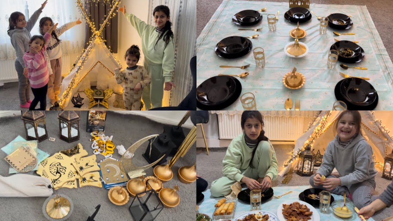 ‏رمضان كريم هذا الفيديو زين تنا لرمضان وفطرنا أول يوم رمضان إن شاء الله يعجبكم الفيديو🌙⭐️