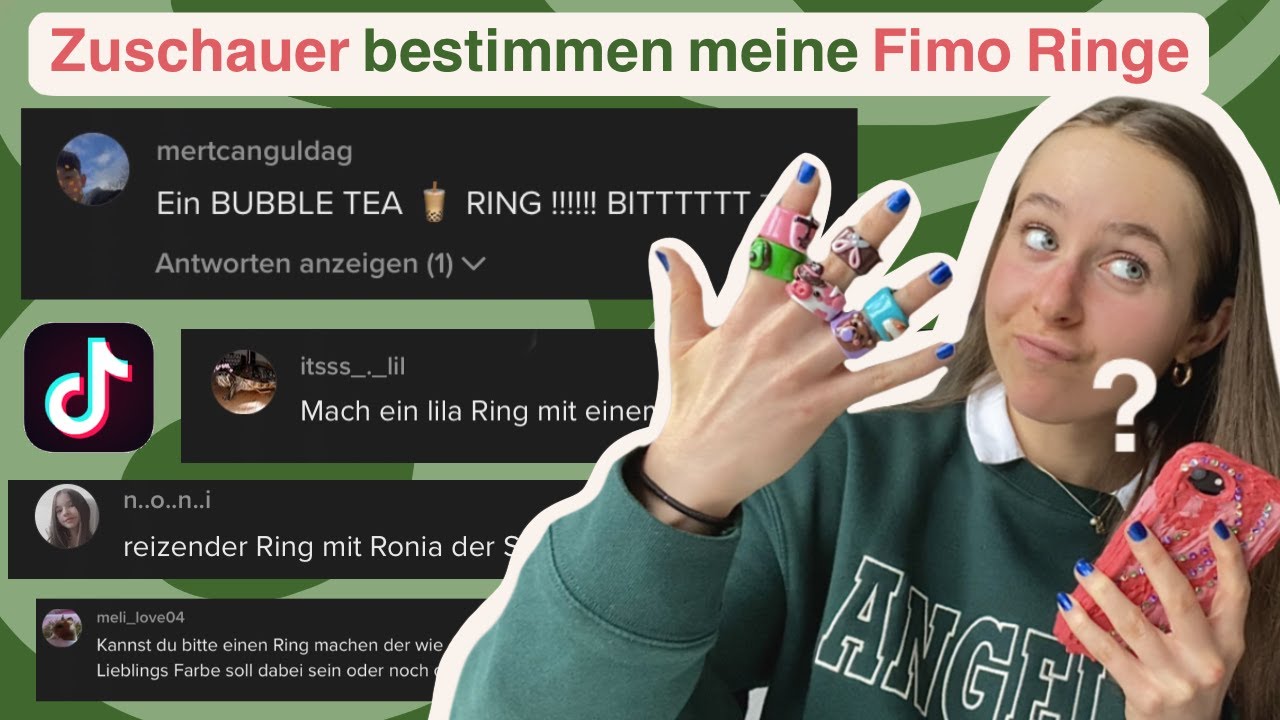 Zuschauer bestimmen meine Fimo Ringe 😳✨ aka es wird WILD *DIY*