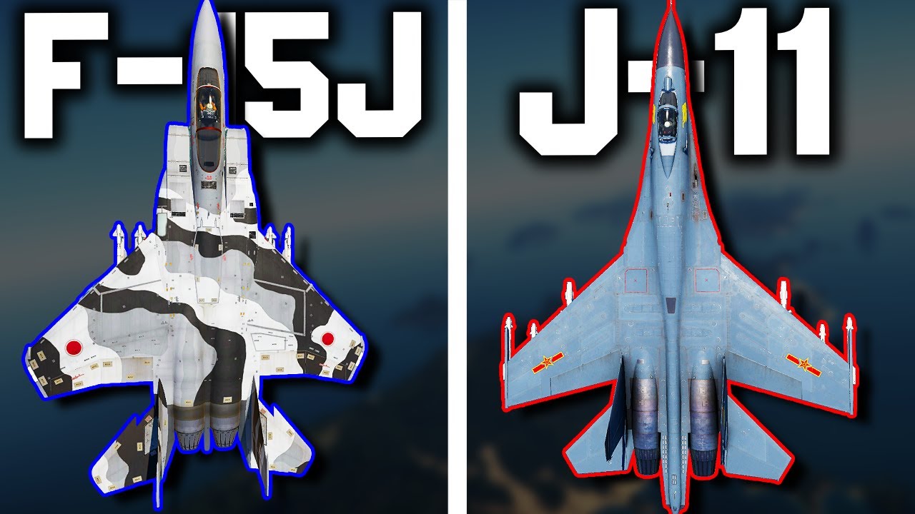 F-15J VS J-11 This Type Of Dogfight Is Rare! | WarThunder