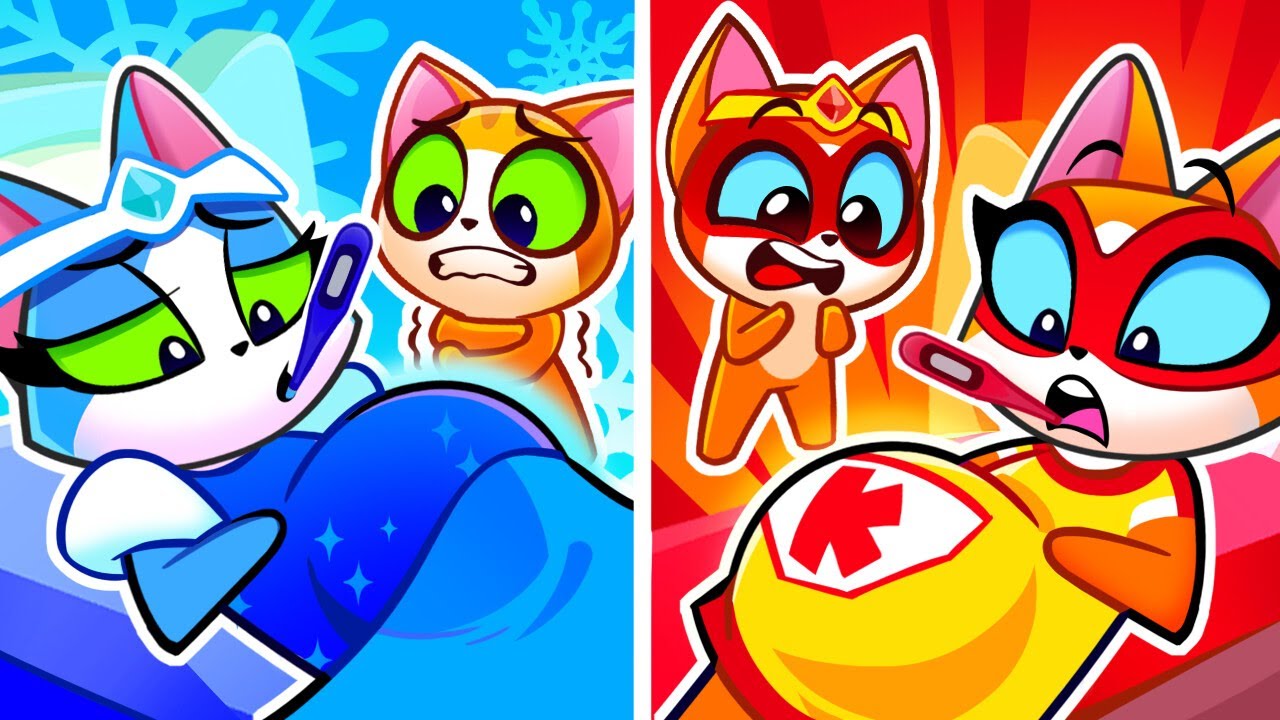 Mamá Embarazada Caliente o Fría 😻 Historias Divertidas para Niños