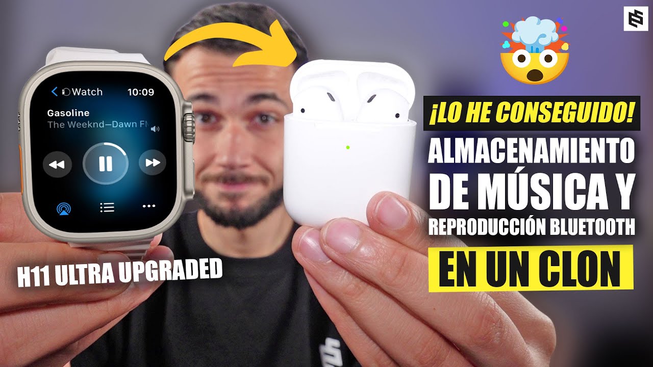 AL FIN!🤯Estoy ESCUCHANDO MÚSICA en un CLON APPLE WATCH ULTRA