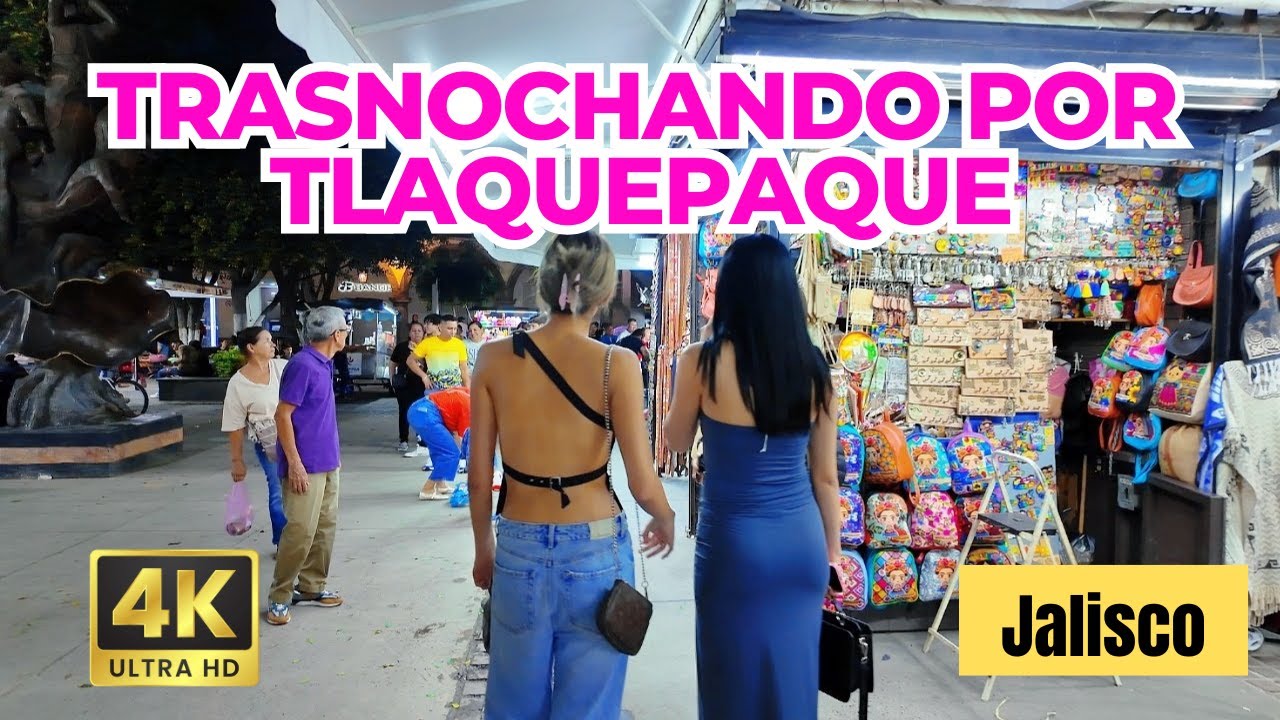 Recorrimos TLAQUEPAQUE por la noche. ¡ IMPERDIBLE !| 4 K Walking Night Tour | Jalisco 🇲🇽