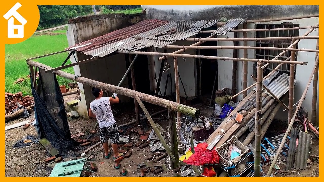 Leaving the city the boy returned to renovate his father's house | garden renovation ~ yard ▶1