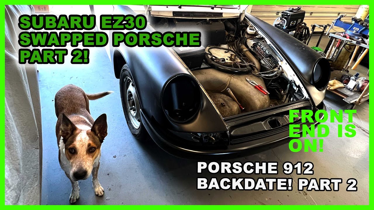 SUBARU EZ30 Powered Porsche 912 Backdate Part 2 | Front Latch Panel and Rear 911 SC Flares!
