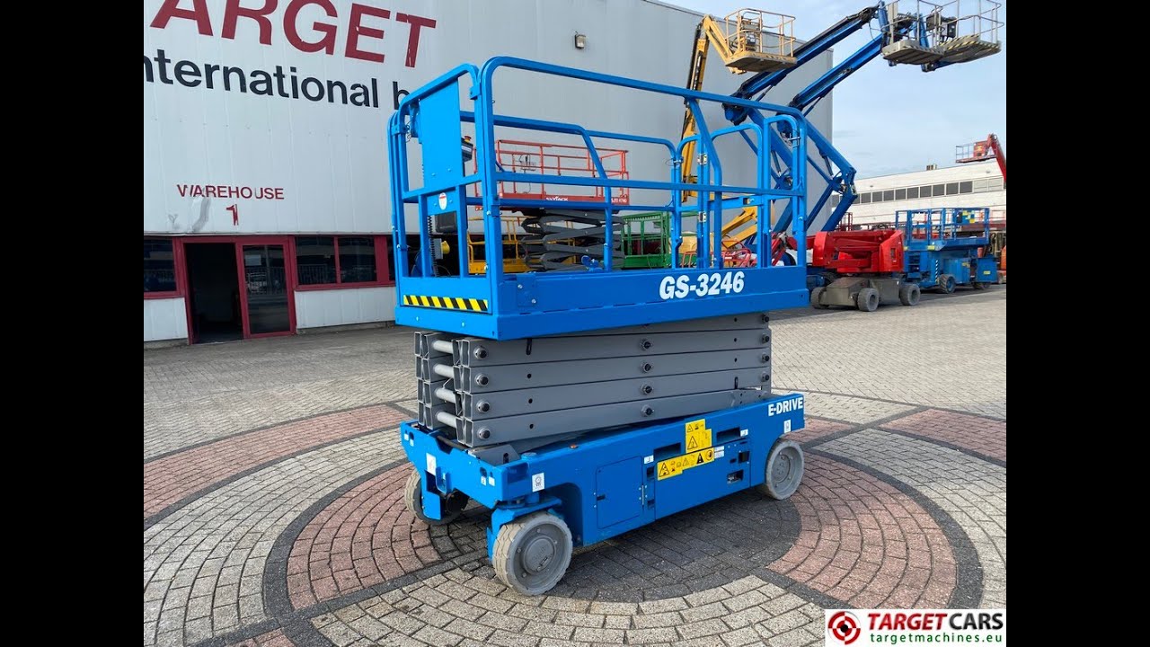 781596 GENIE GS-3246 E-DRIVE ELECTRIC GS3246 SCISSOR WORKLIFT 1178CM 2021 3HR GS46D-20976 NEW UNUSED