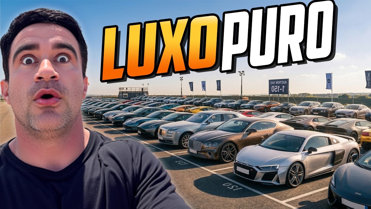 CARROS DE MILIONÁRIO no LEILÃO nos EUA 😱🇺🇸 Isso é LUXO
