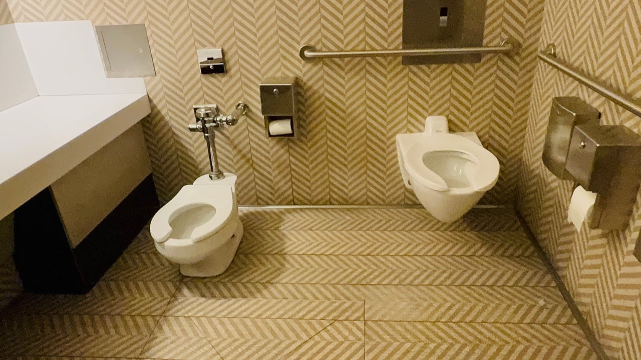 American Standard Baby Devoro & Toto Toilet Flush | Family Restroom |  Century City Mall Los Angeles