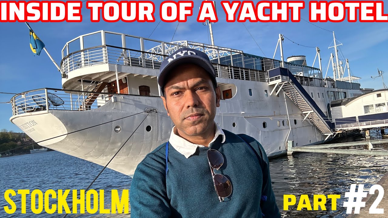 Explore STOCKHOLM'S Yacht Hotel! #travel #youtube #stockholm #sweden #europe #yacht #india