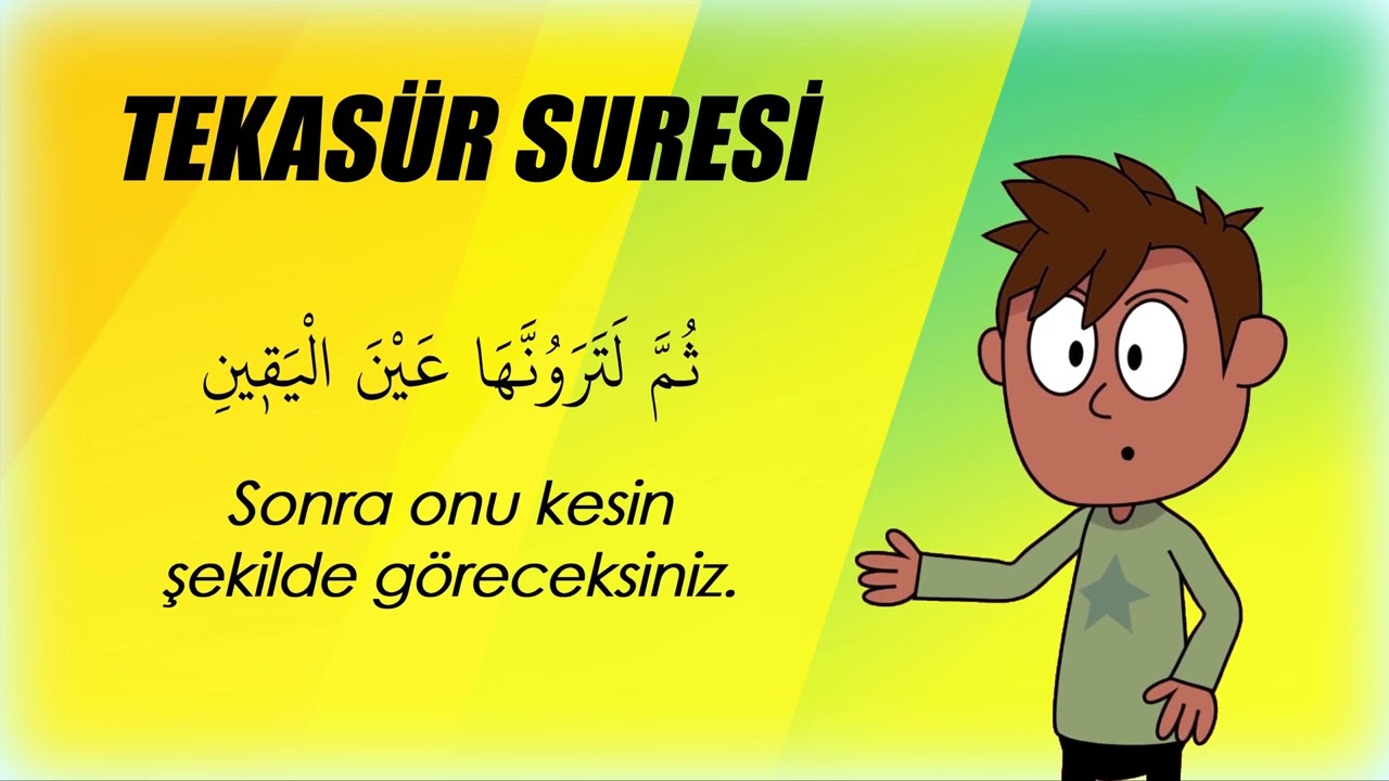 &Ccedil;ocuklar i&ccedil;in Tekrarlı Tekas&uuml;r Suresi @muhammedaydn
