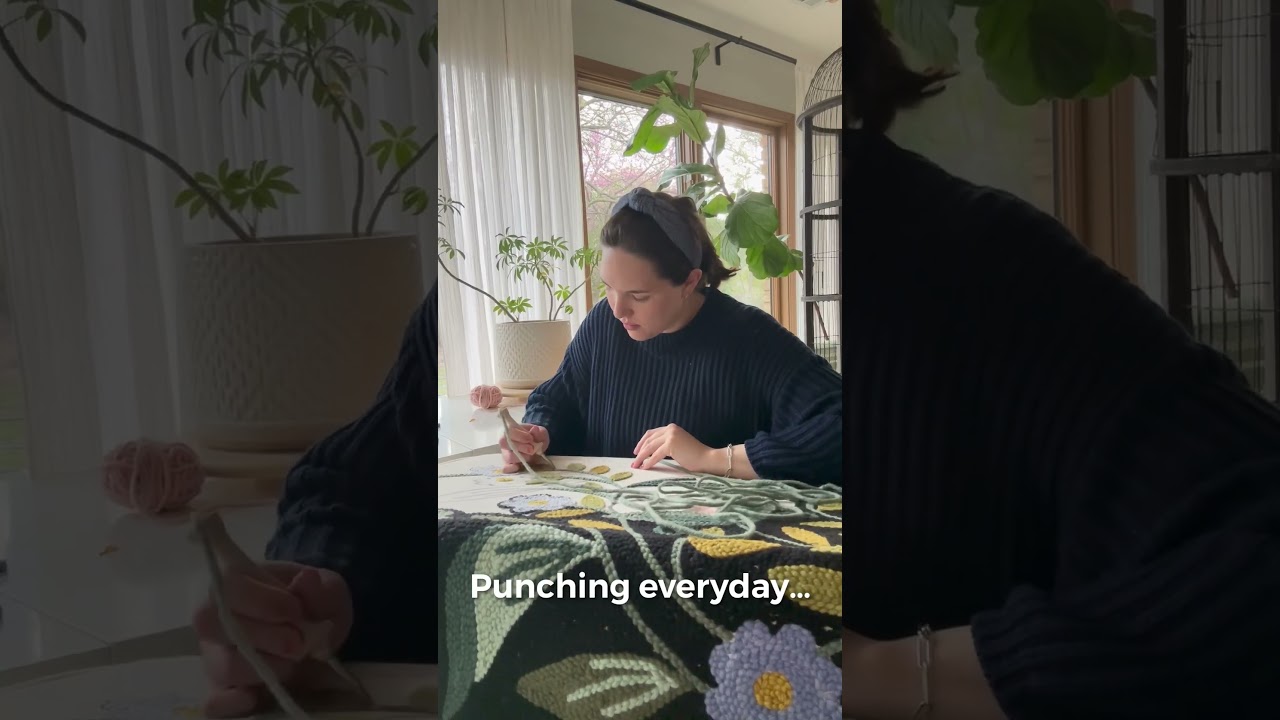 Punch Needle Everyday #diy #embroidery #punchneedle