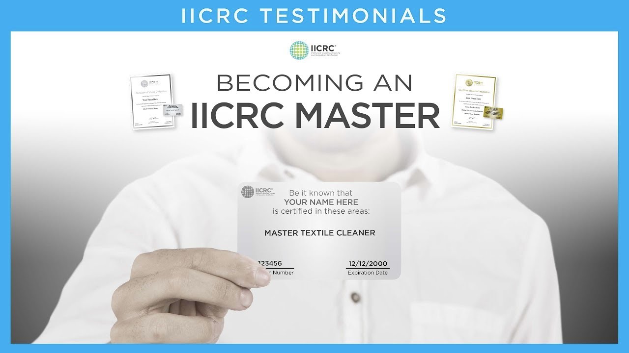 The Master Status | IICRC