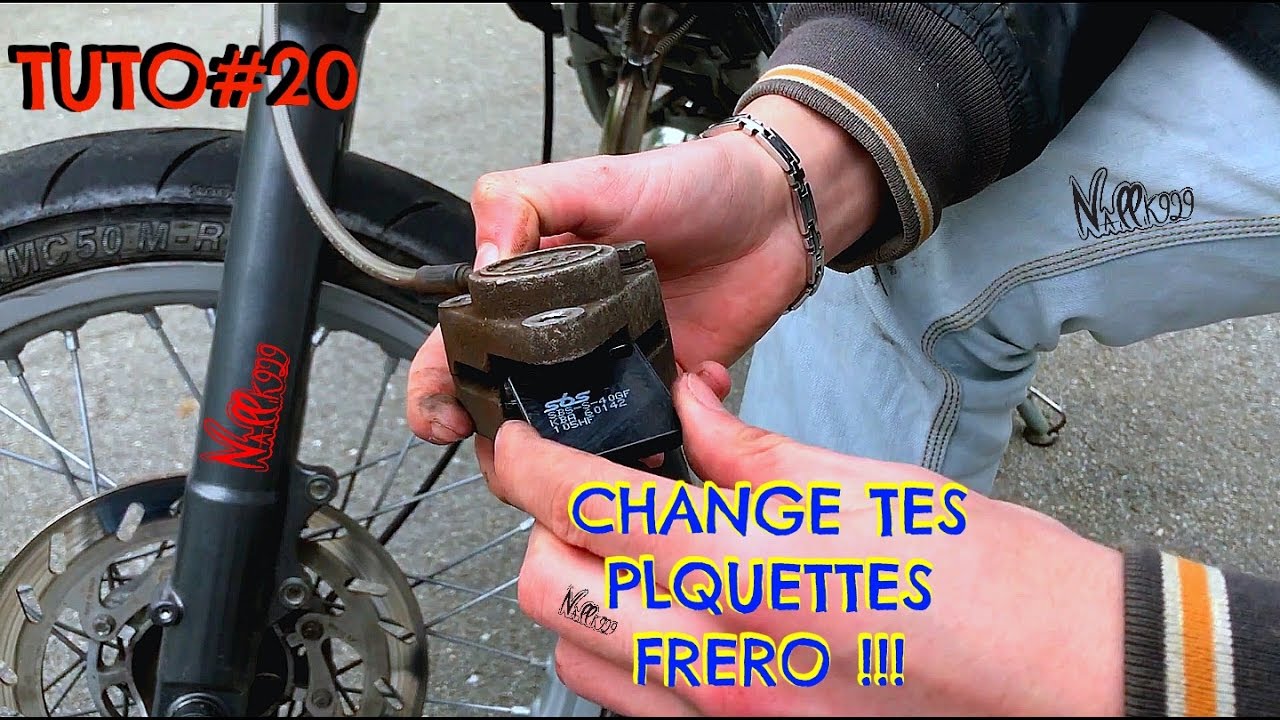 ✌TUTO#20✌ Changer ses plaquette de frein sur 50cc Derbi avant 2011