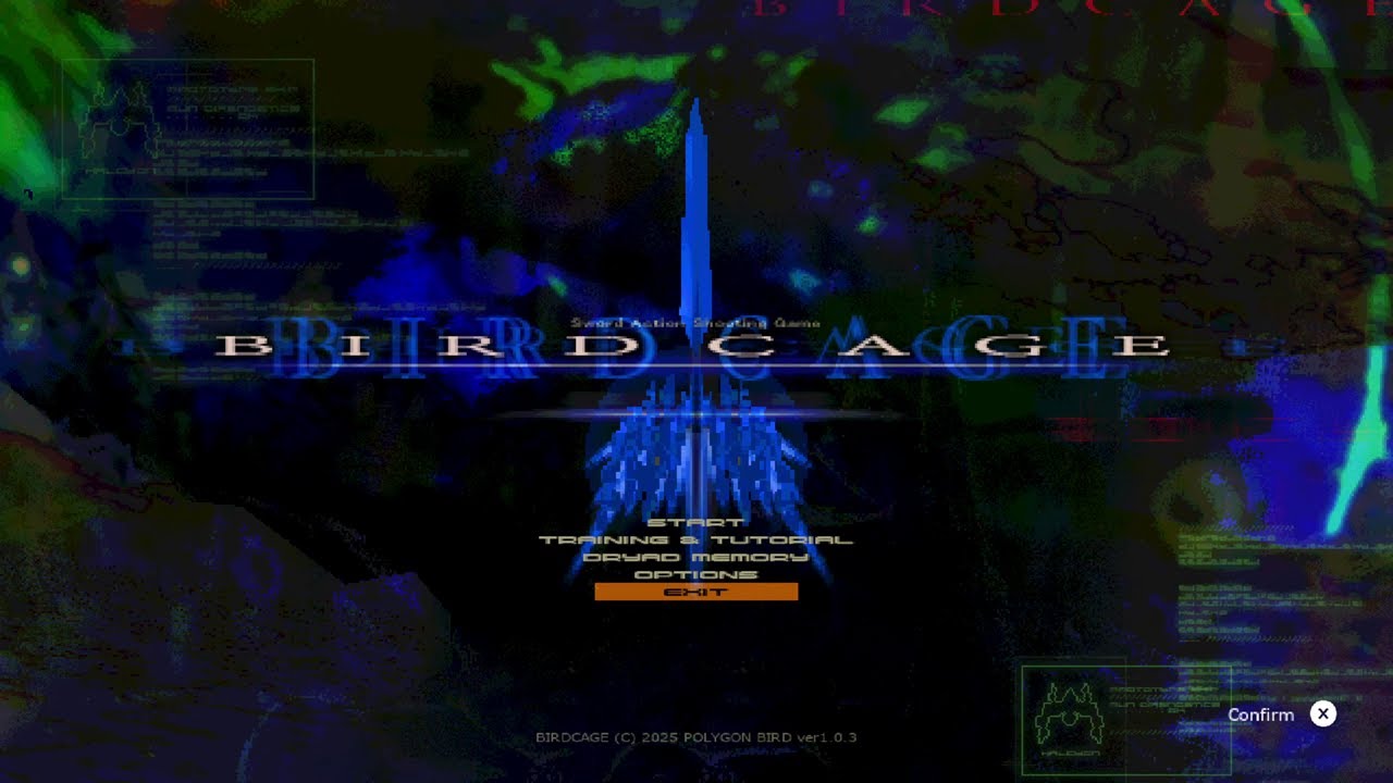 BIRDCAGE [Hard difficulty]: ALL clear / 1CC [Restricted, Halcyon] (2025 Polygon Bird)