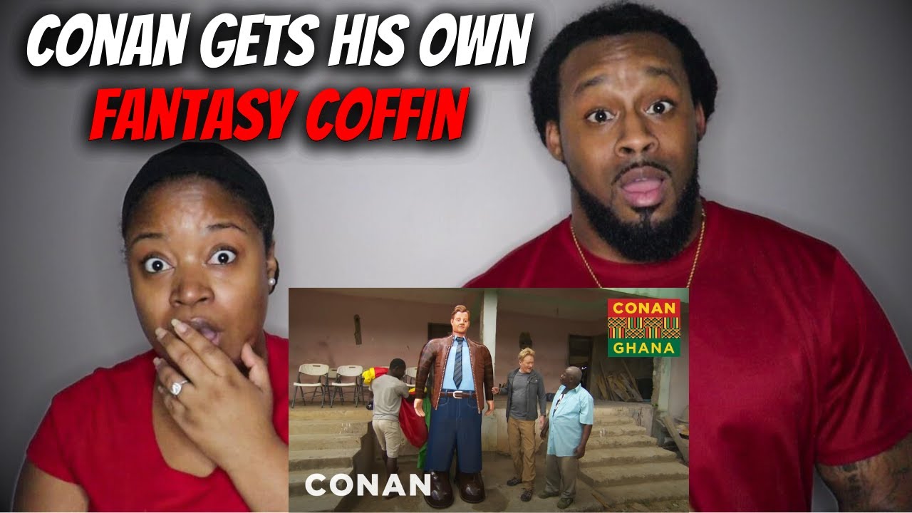 🇬🇭 CONAN O'BRIEN GETS HIS OWN FANTASY COFFIN IN GHANA | The Demouchets REACT Ghana