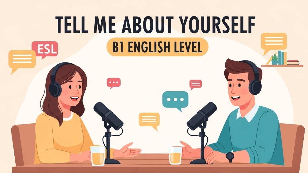 The Best Way to Answer “Tell Me About Yourself” in English | B1 English Level | Real Conversation