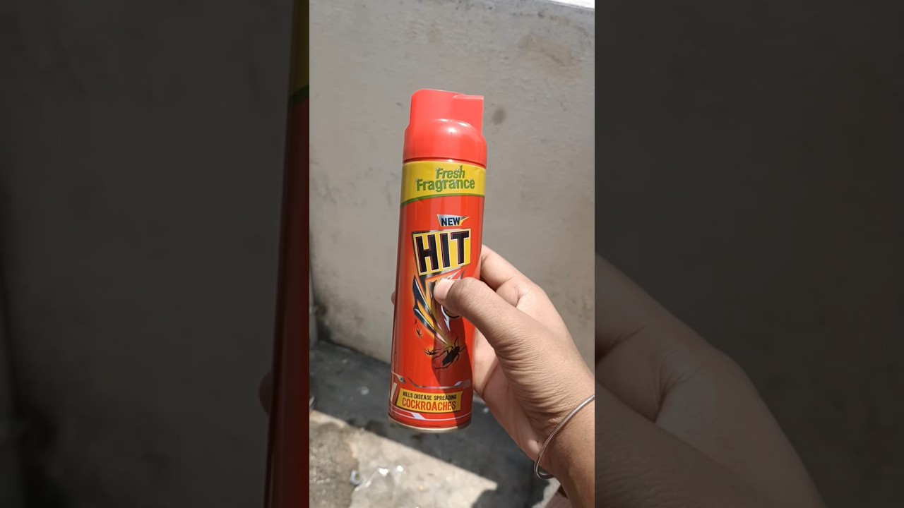 Red Hit Cockroach Spray 🪳 #shorts #shortsfeed #youtubeshorts #cockroach #hit #spray #viralshort