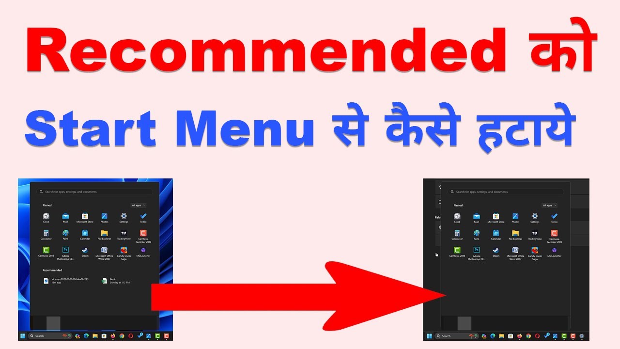 How To Disable and Remove Recommended Section from Windows 11 Start Menu