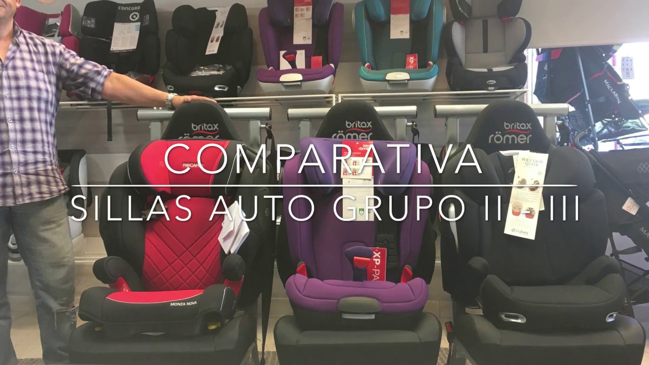 Comparativa Sillas Auto Grupo 2 3 -- RECARO - ROMER - CYBEX [4k]