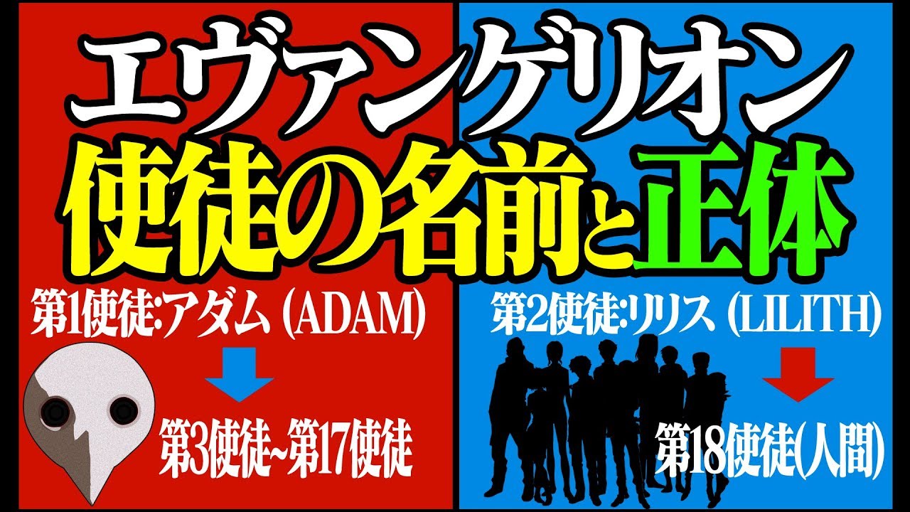 【エヴァ解説】エヴァンゲリオン「使徒」の名前一覧と正体
