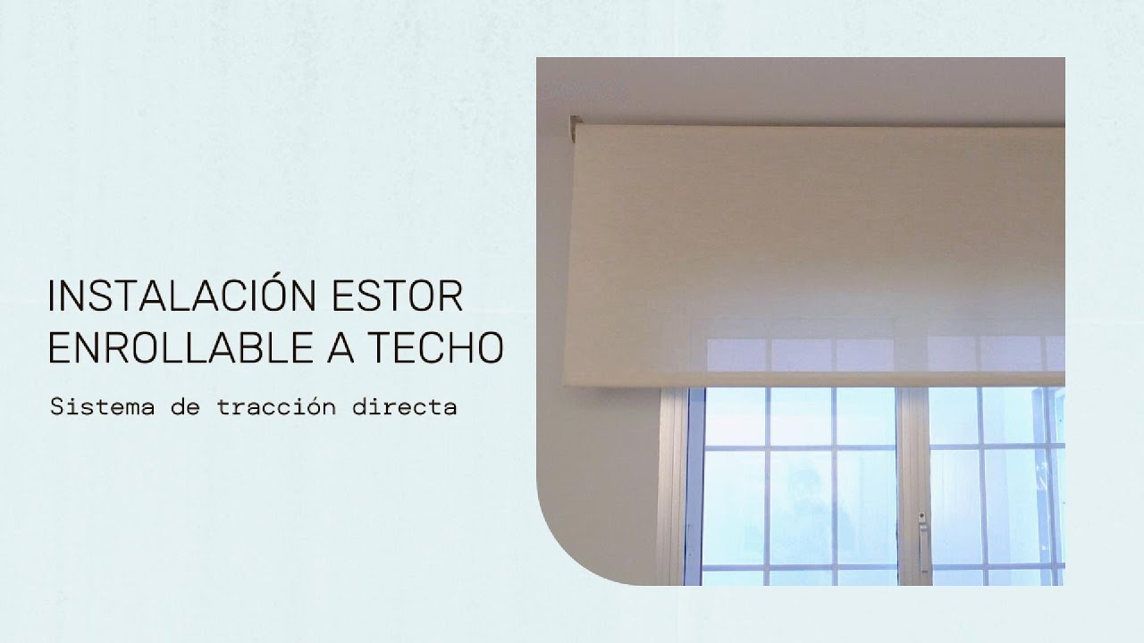 Instalaci&oacute;n de estor enrollable a techo | Estoresbaratos.com