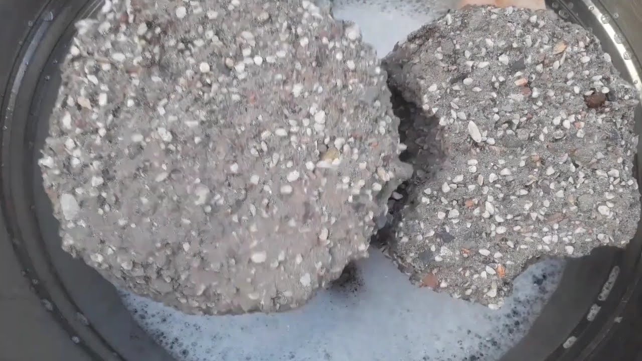 ASMR crumbling📷📸🔥🎈white grainy sand Smokey dusty bowls crumbling in foamy water+dry crumbling 😴💯