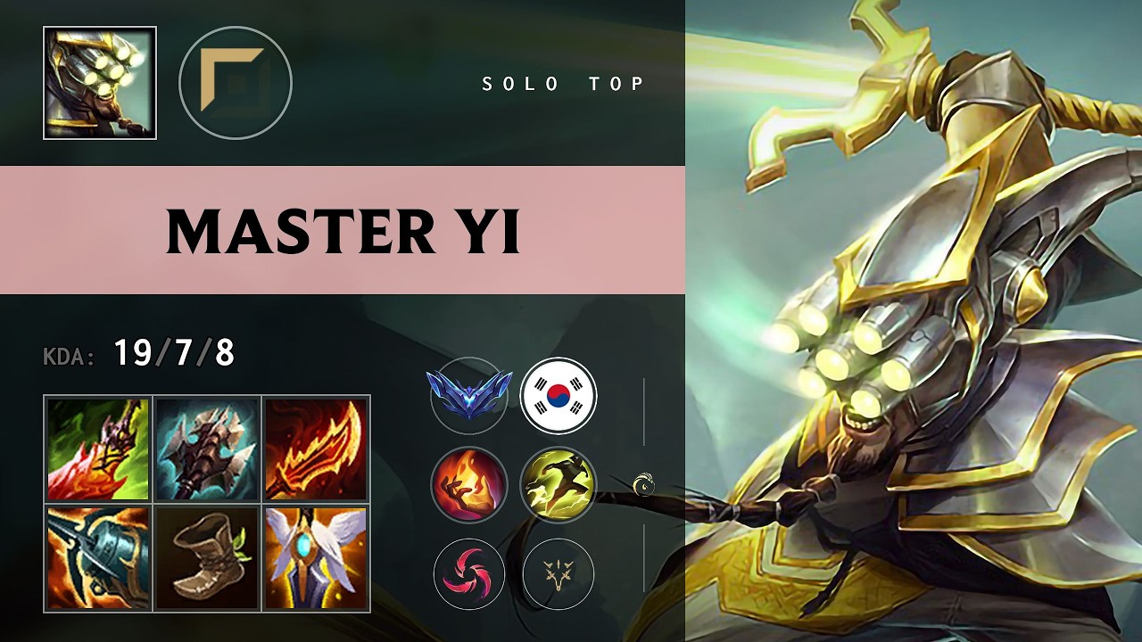 Master Yi Top vs Camille - KR Diamond Patch 26.12