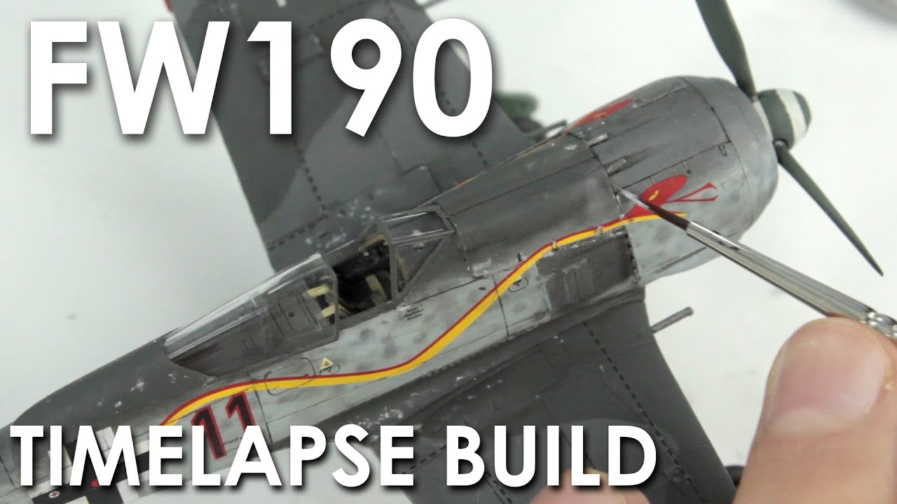 Сборка модели самолёта Airfix FW190