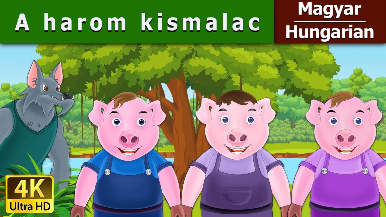 A harom kismalac | Three little Pigs in Hungarian | Magyar T&uuml;nd&eacute;rmes&eacute;k @HungarianFairyTales