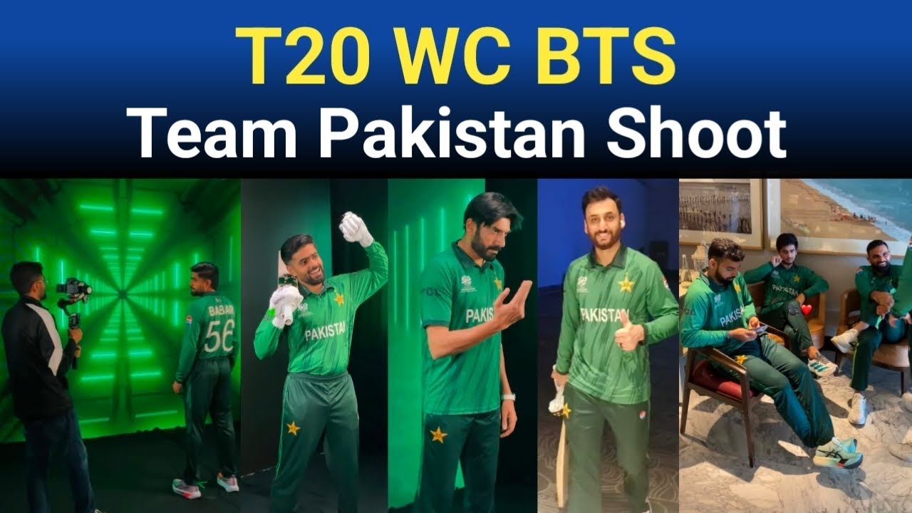 BTS 🔴 Team Pakistan Shoot For T20 World cup 2026 | Babar, Shaheen, Fakhar, Saim at Photoshoot