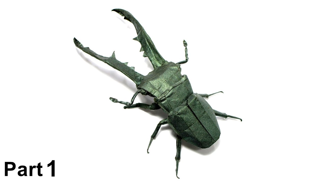 Origami Cyclommatus Metallifer (Satoshi Kamiya) part 1