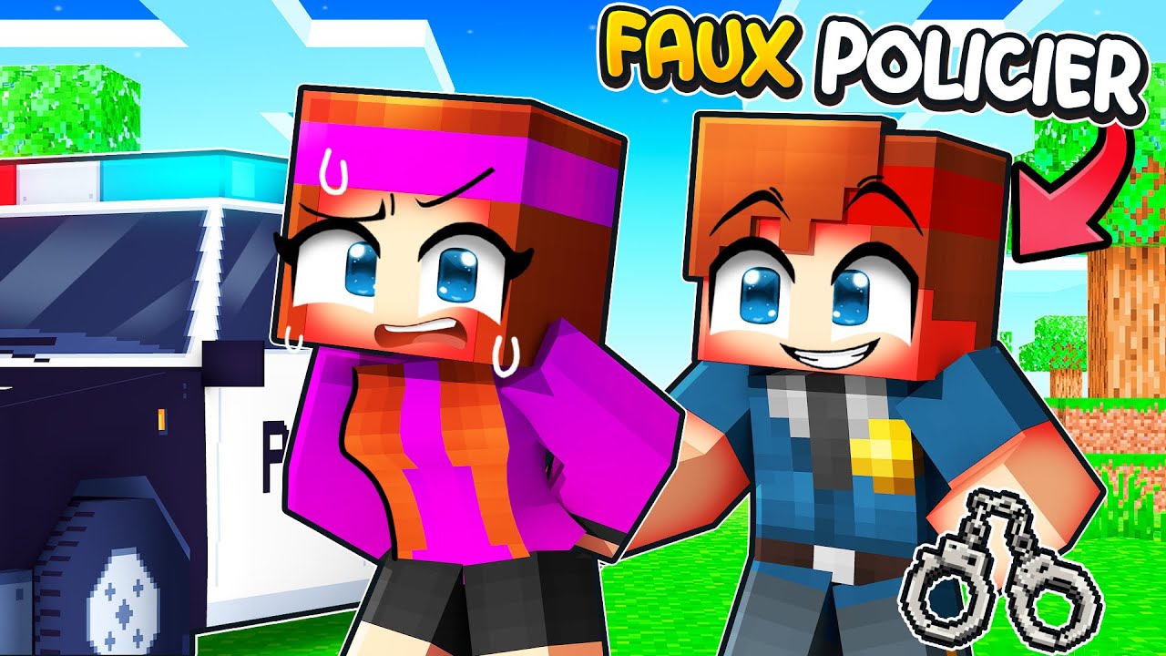 J'ai prétendu être un FAUX POLICIER pour Troller mes COPINES sur Minecraft !