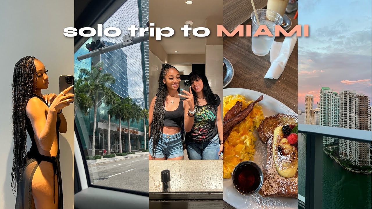 vlog : i went on a solo trip to miami..guess who i met!