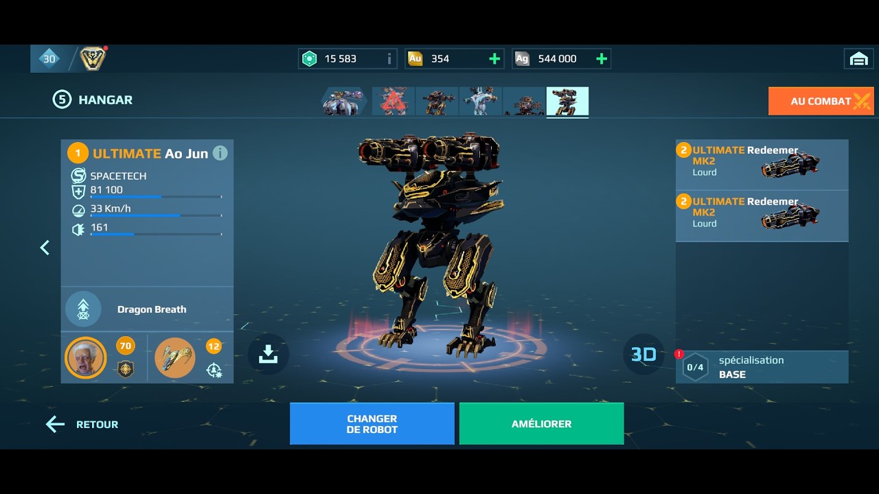 Key Opening UE Ao Jun War Robot