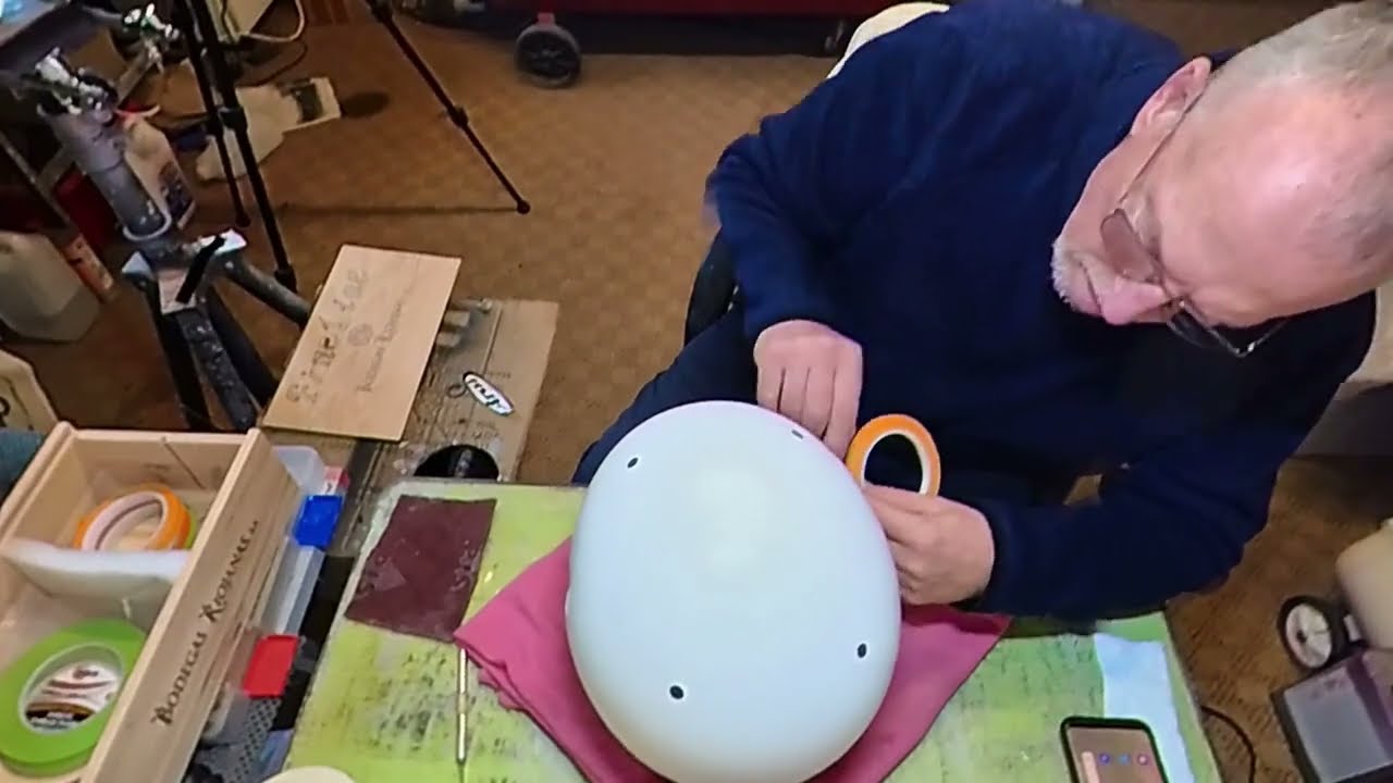 Arai  SK-6. Custom paint job. Part 1..... time lapse