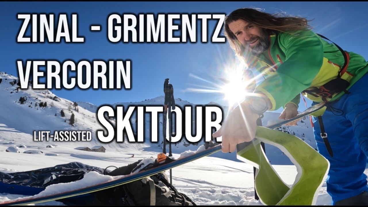 A ski day out. Lift assisted skitour Zinal-Grimentz-Vercorin.